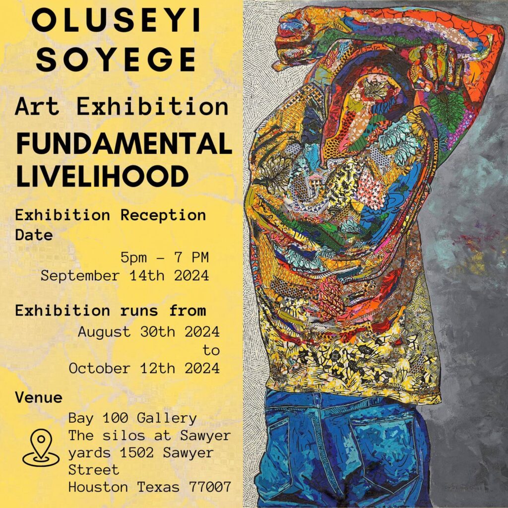 Oluseyi Soyege's Solo Art Exhibition holding in Texas